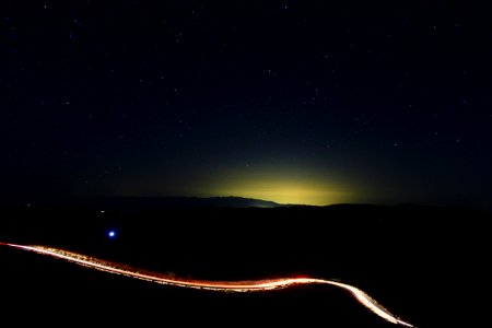 time lapse photography of road at night time photo