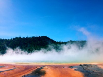 Prismatic spring, Yellowstone national park, United states photo