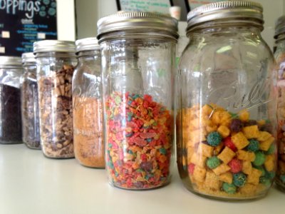 Jars, Toppings, Cereal