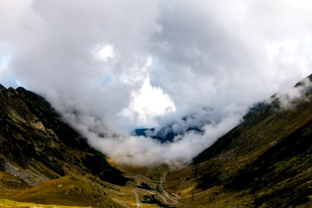 Romania, Blea lake, Foggy