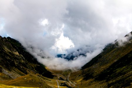 Romania, Blea lake, Foggy photo