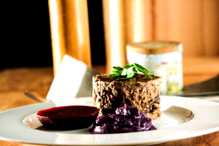 Beetroot, Blueberry mousse, Pat  de campagne