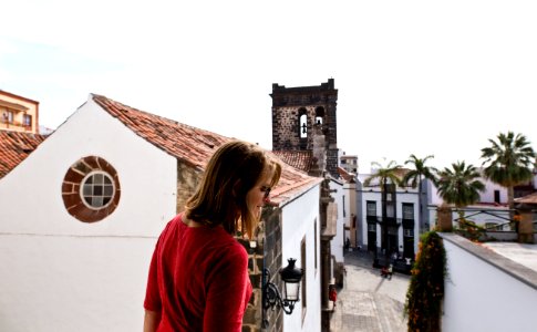 Woman, La palma, Church photo