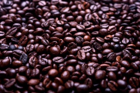 photograph of roasted coffee beans photo
