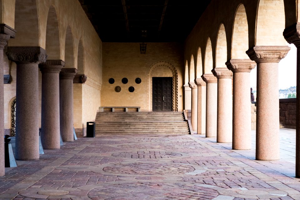 Stockholm, Stadshuset, Doorway