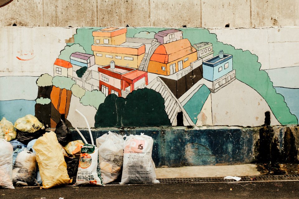 Busan, South korea, Trash