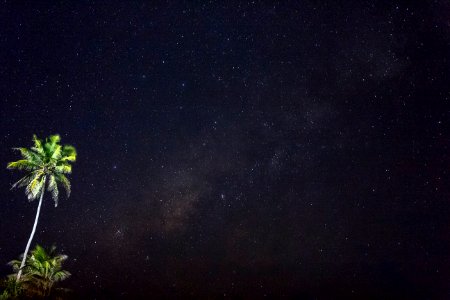 Maldives, Hithadhoo, Night photo