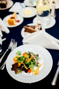 selective focus photo of food on plate