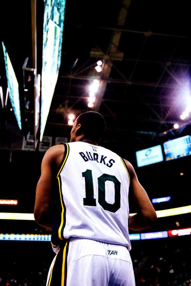 NBA basketball player Burks 10
