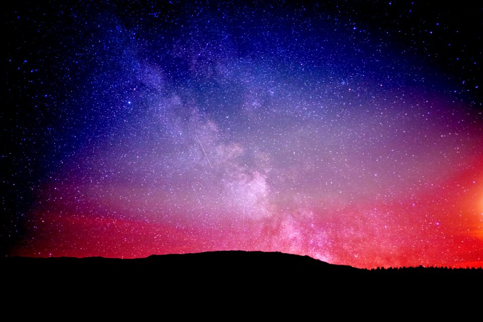 Sky, Night, Milky way