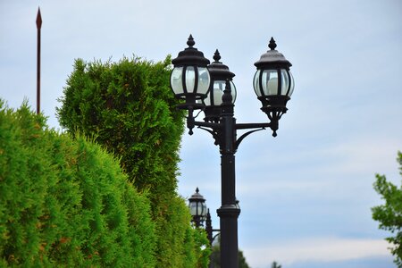 Lamp green sky