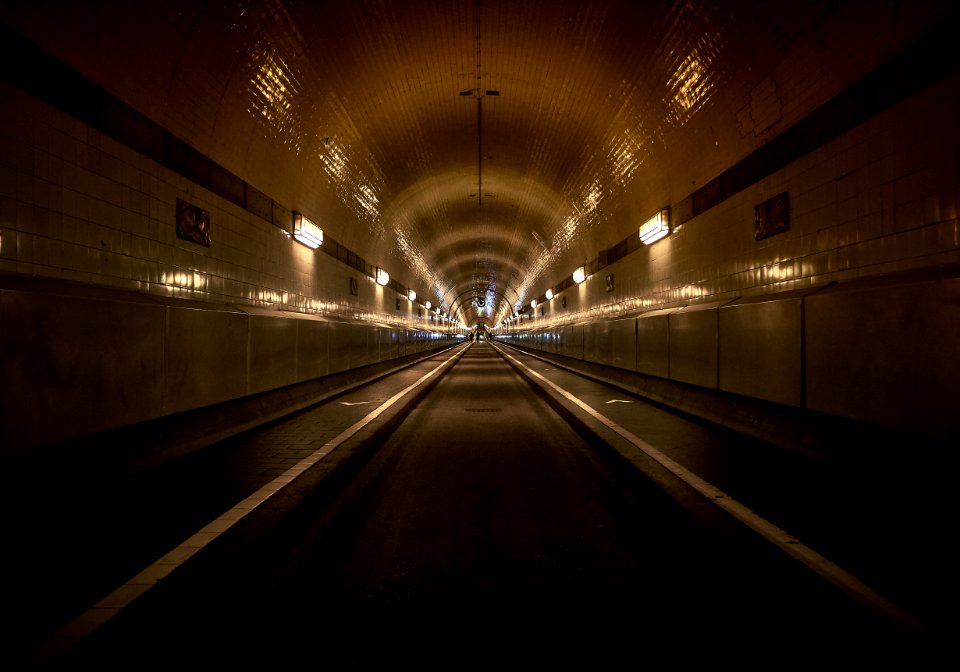 Hamburg, Germany, St. pauli elbtunnel