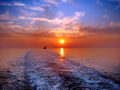 To the east ocean sun