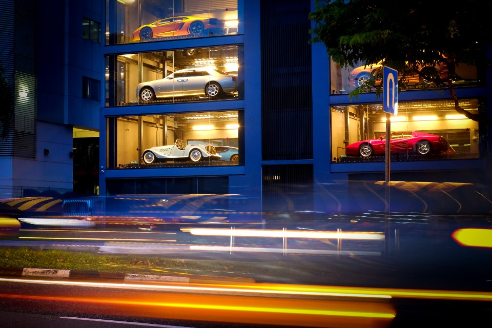 Singapore, Vintage cars, Street photo