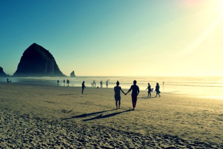 Cannon beach, United states, Haystack rock