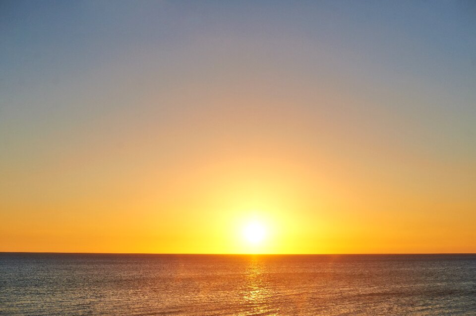 Sunrise water sea