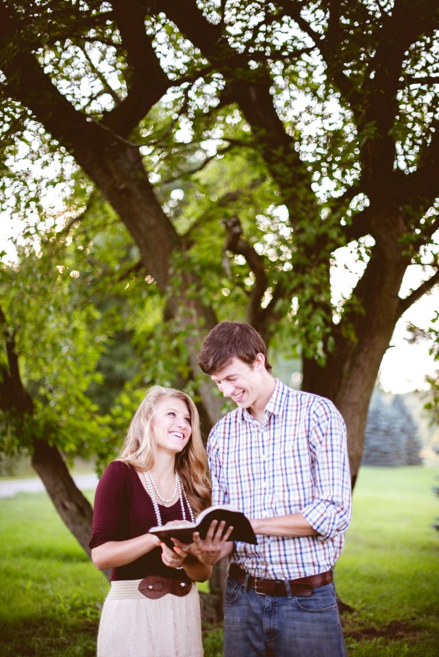 couple under tree