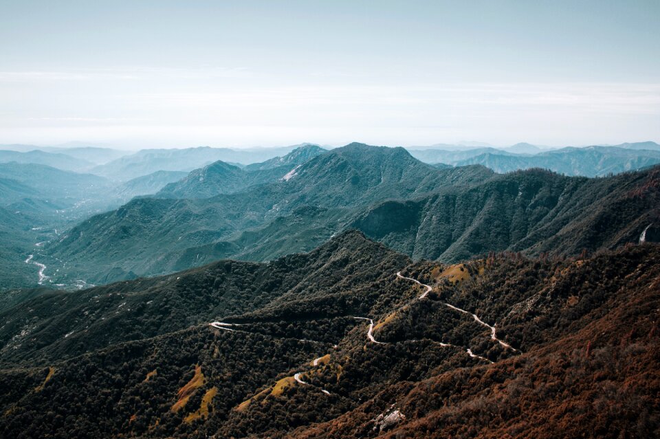 Mountains nature sky