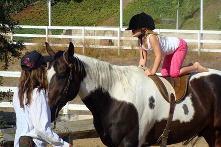 Rider girl lesson photo