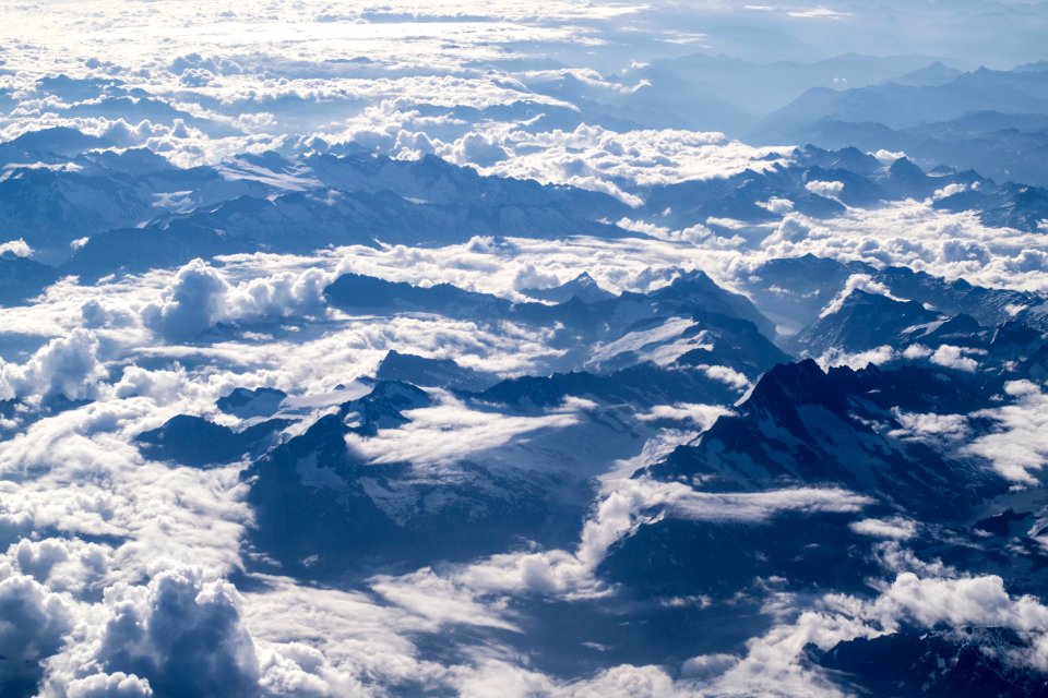 aerial photography of clouds