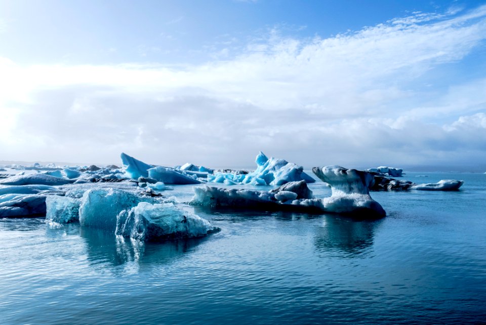 photo of ice bergs during daytime photo