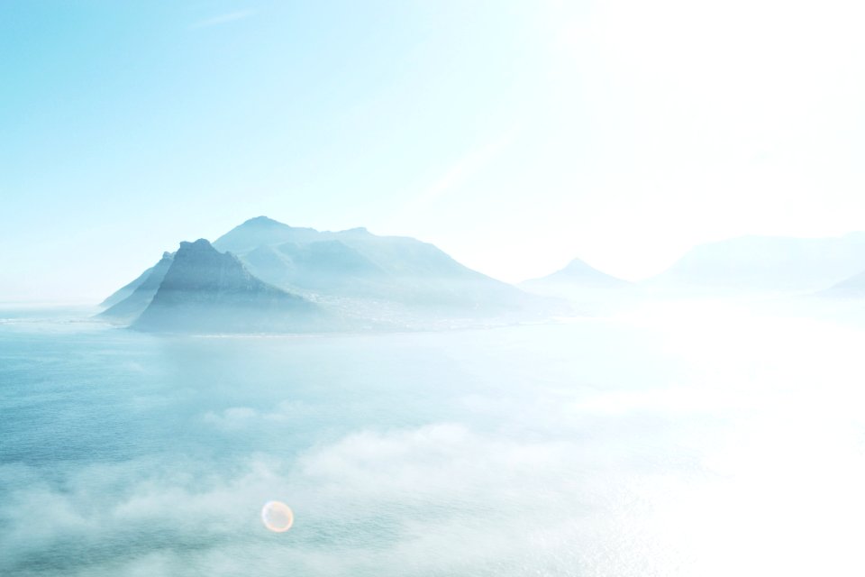 bird's-eye view photography of mountain