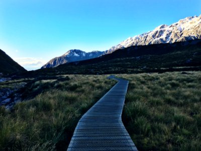Mount cook, New zeal, Boardwalk