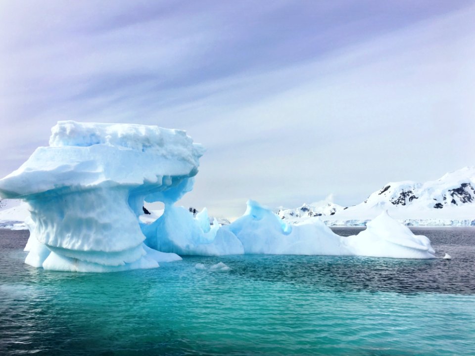 iceberg in middle of ocean