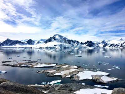 Antarctica, Clouds, Reflection