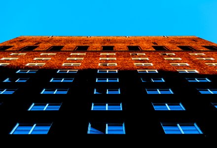 Brick, Brick wall, Sunset