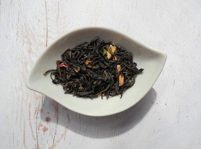 Teacup dried leaves dried