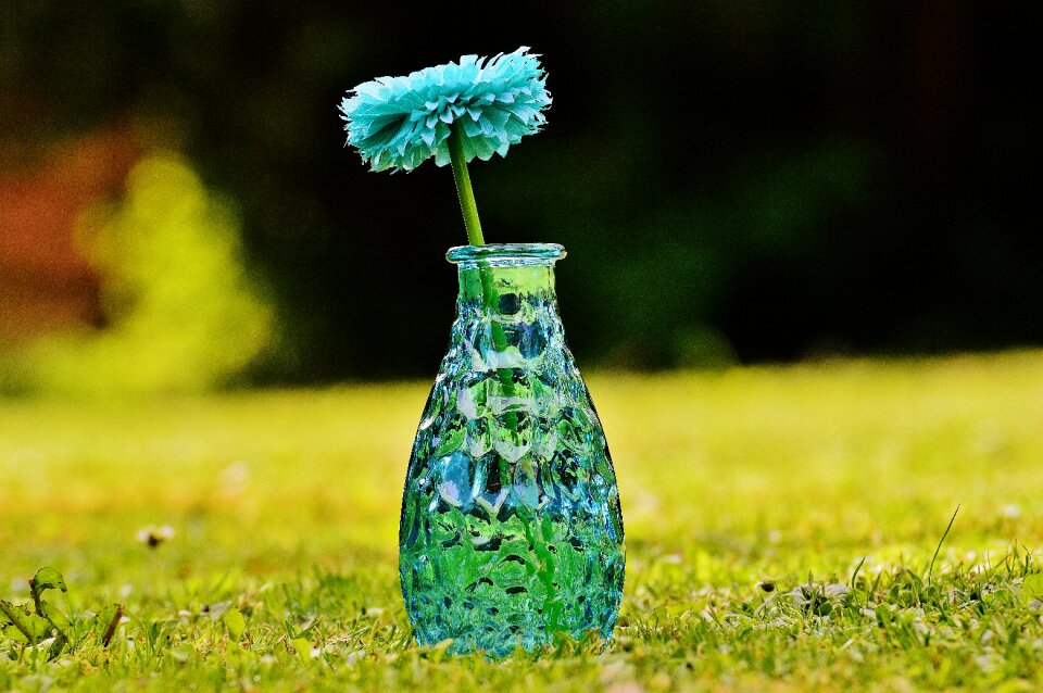 Decoration blue transparent