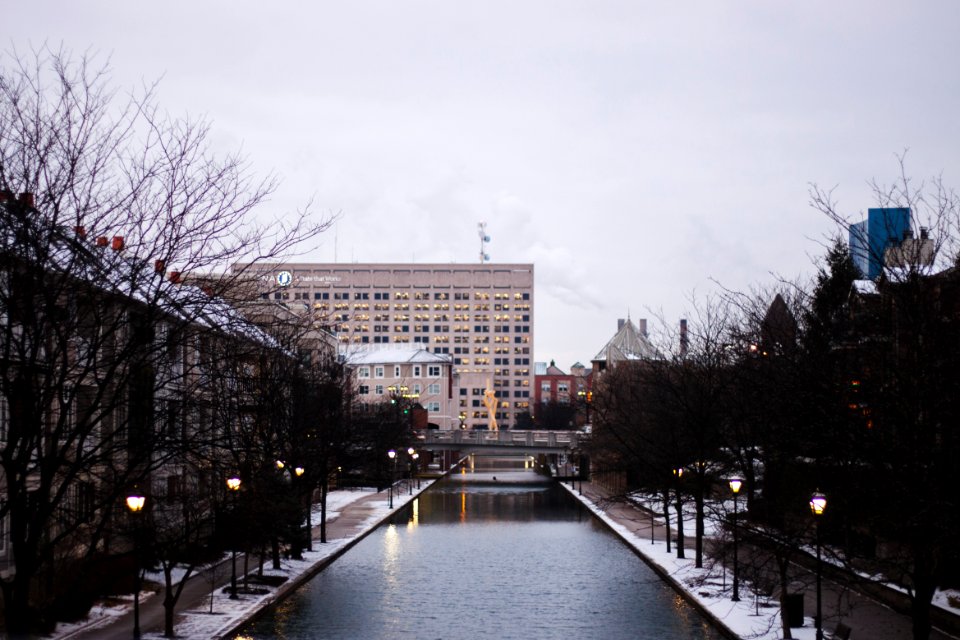 Snow, Winter, Buildings