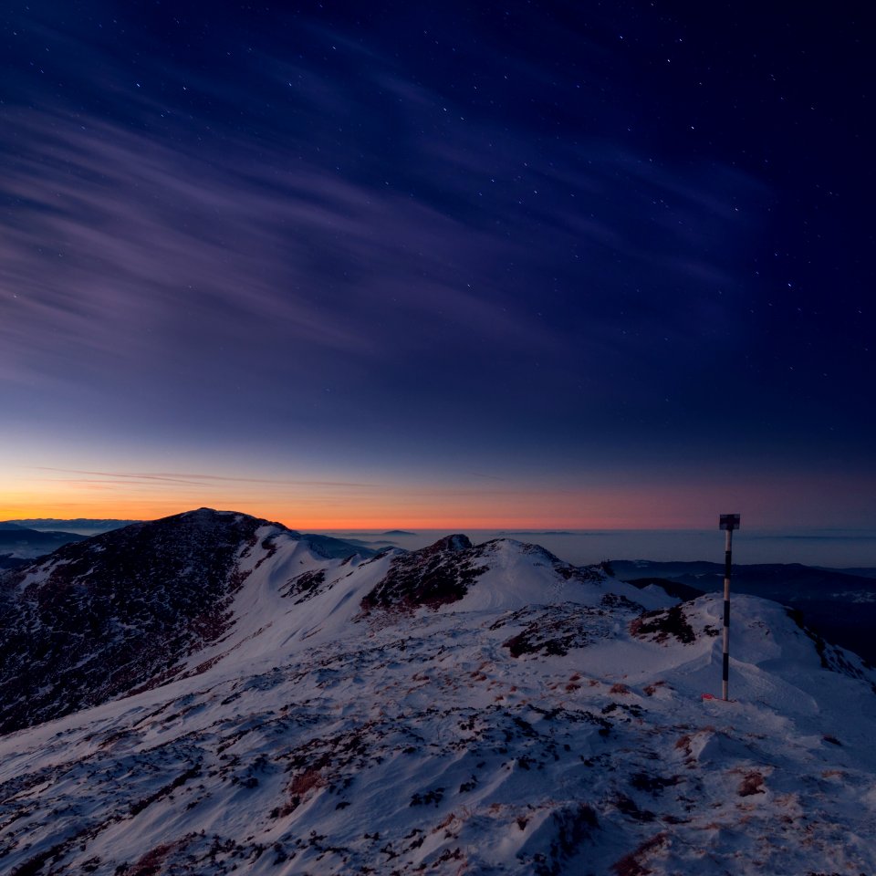 photo of mountain covered with snow