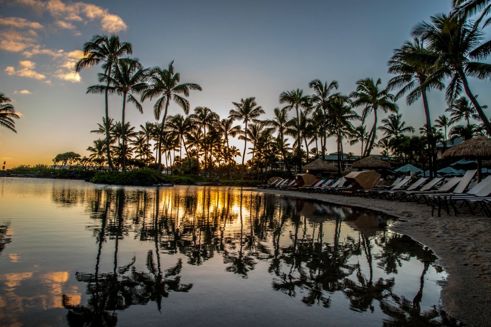 Sunset, Kauai beach drive, Lihue