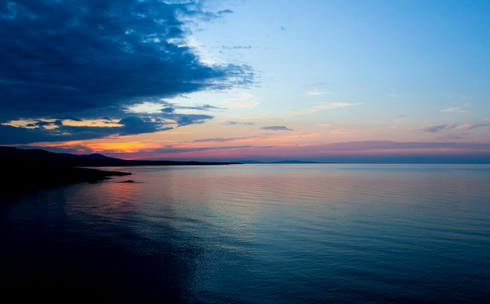 body of water during sunset landscape photography