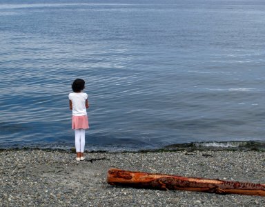 Alone, Girl, Beach photo