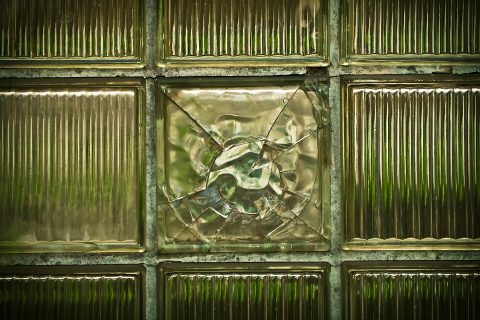 Old glass by looking