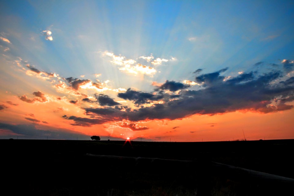 Clouds, Vista, Sunset