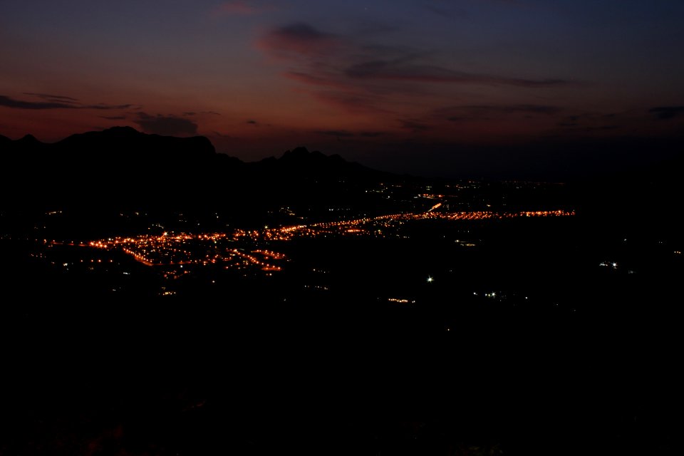 Franschhoek, South africa, Night