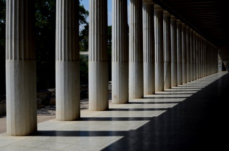 Shadow, Light, Columns photo