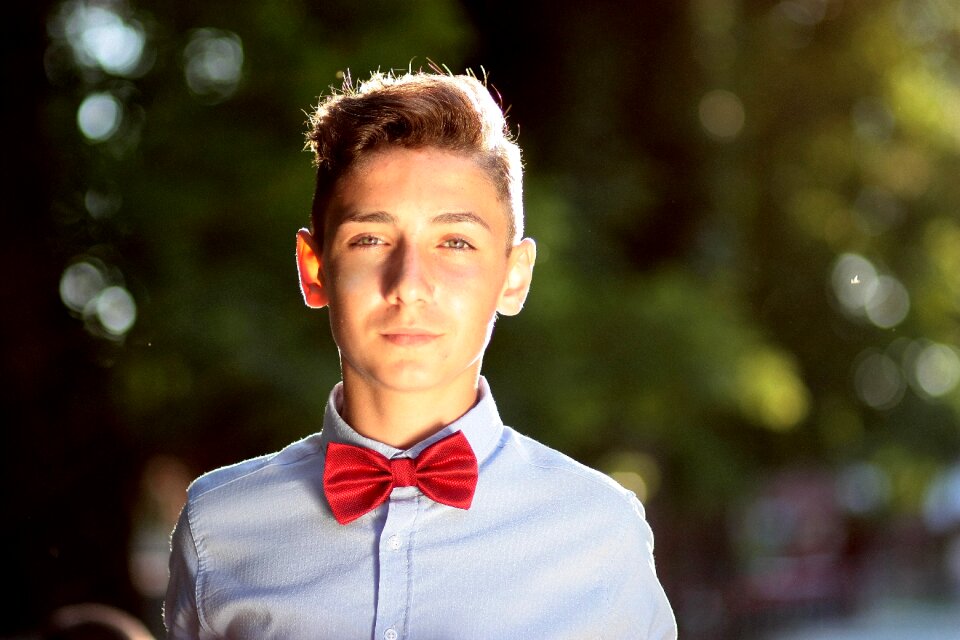 Young sympathetic smile