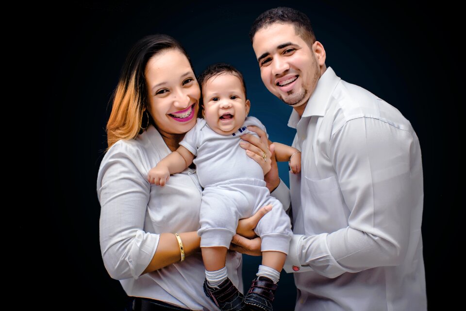 Portrait family happy