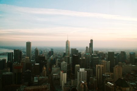 high buildings under white sky at daytime photo