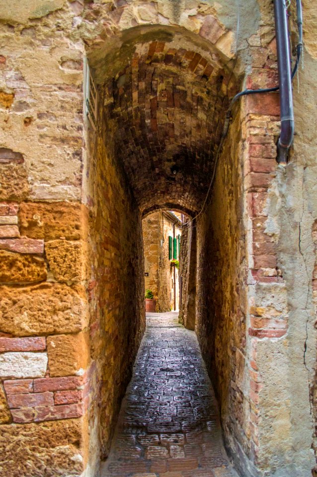 Pienza, Italy, Alleyway
