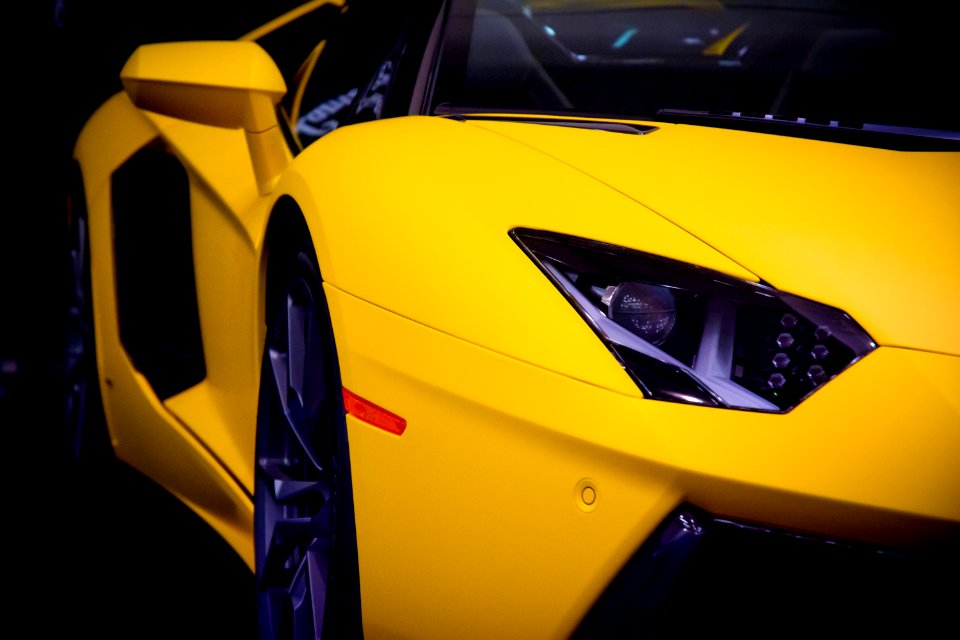 Car, Yellow, Lamborghini