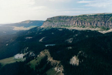 Mountain, Flight, Plane