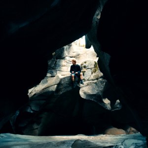 Mountain, Canyon, Dark