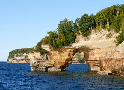 Pictured rocks, United states, Path