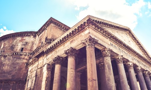 Ancient, Pantheon, Rome photo